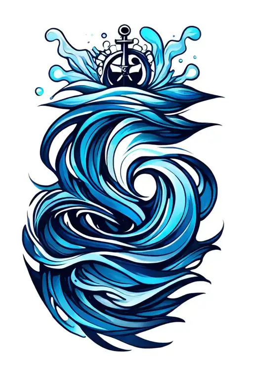 Nautical tattoo design idea