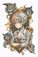 rap lyrics incorporated tattoo design idea