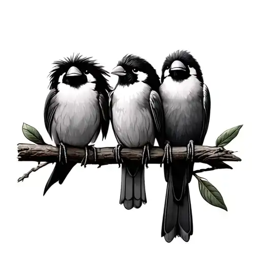 Bob Marley 3 Little Birds tattoo design idea
