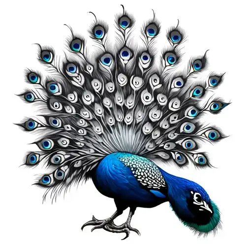 Leeds United Peacock tattoo design idea