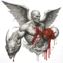 Blood of the covenant is thicker than the water of the womb tattoo design idea