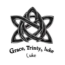 "Grace, Trinity, luke" "Grace, Trinity, luke" celtic Trinity knot design tattoo design idea
