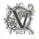 roman numeral birthdate 10 12 1978 tattoo design idea