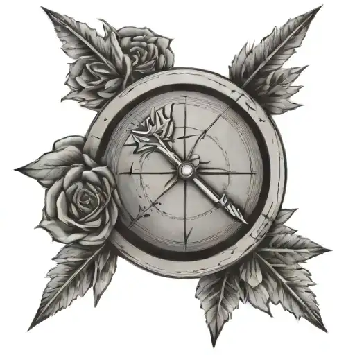 The archer's arrow is not without danger tattoo design idea