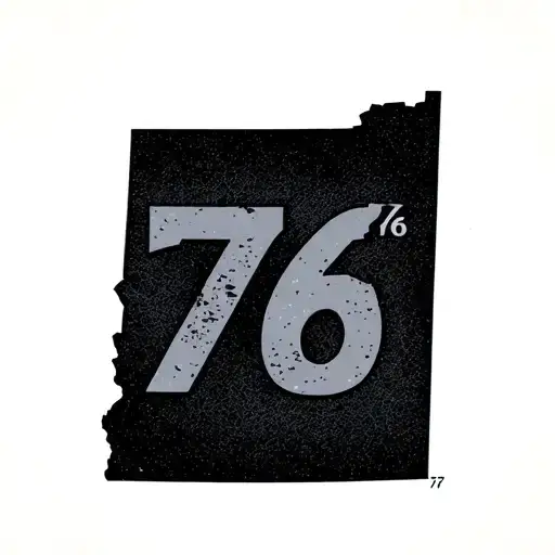 "-76" Oregon state outline tattoo design idea