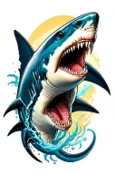 Shark tattoo design idea