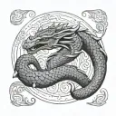 Jörmungandr tattoo design idea