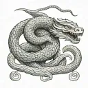 Jörmungandr tattoo design idea
