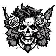 Punchy Westren tattoo design idea