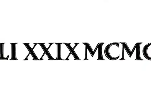 "VIII XXIX MCMXC" tattoo design idea