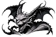 Gothic Gargoyle tattoo design idea