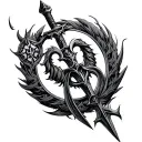 oblivion and oathkeeper tattoo design idea