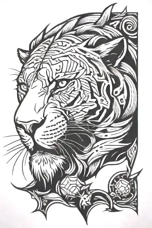 detroit lions tattoo design idea