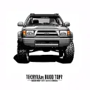 4runner 1993 front facing forward tattoo design idea