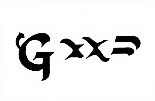 "G>∧∨" tattoo design idea