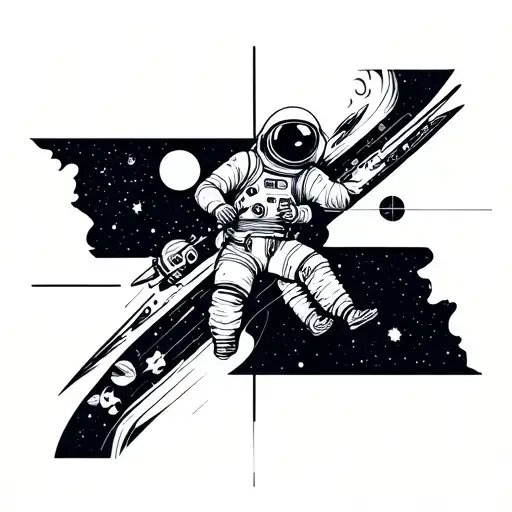 I love space, astronauts, geometric shapes, Tennessee, Greek mythology. I want a sleeve  tattoo design idea