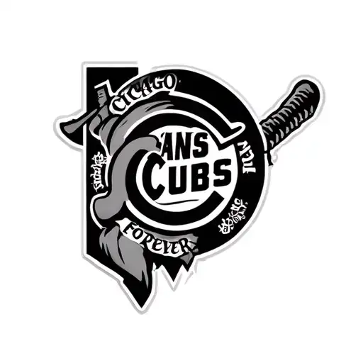 Chicago Cubs Fans Forever tattoo design idea