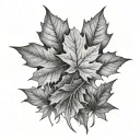 maple leafs tattoo design idea