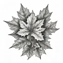 maple leafs tattoo design idea