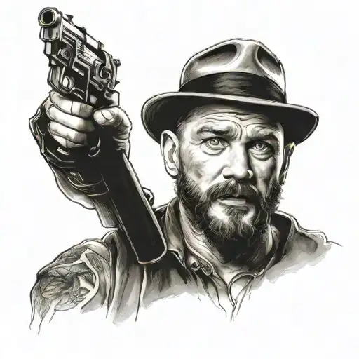 tom hardy legend tattoo design idea