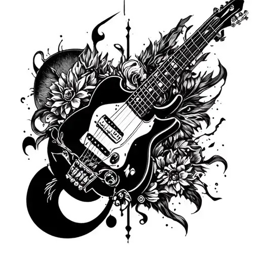 Deftones inspired tattoo incorporating elements of metal music tattoo design idea