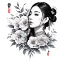 Korean tattoo design idea