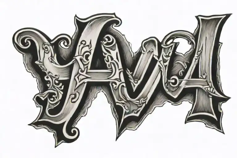 1994 letter tattoo design idea