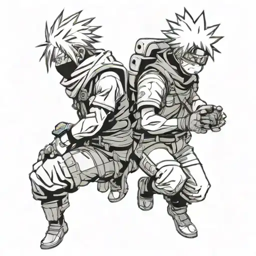 Kakashi HATAKE and Satori Gojo tattoo design idea