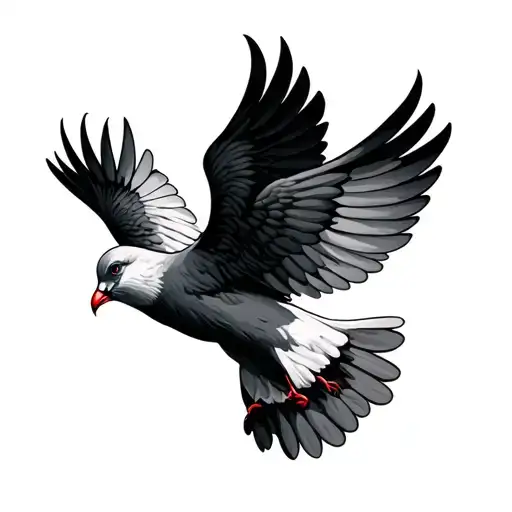 dove of peace tattoo design idea