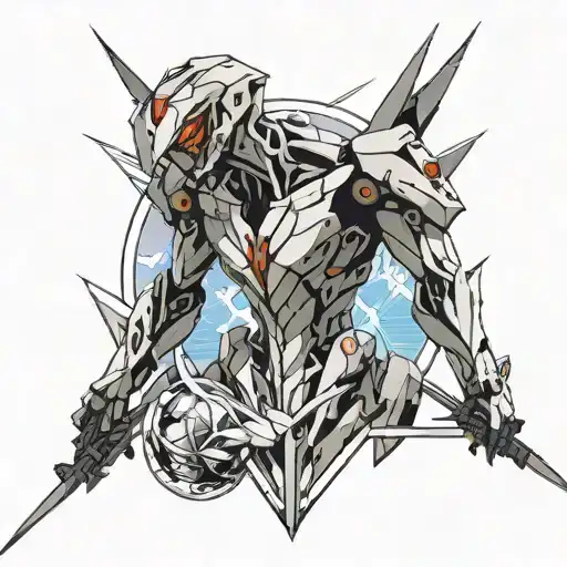Evangelion spear tattoo design idea