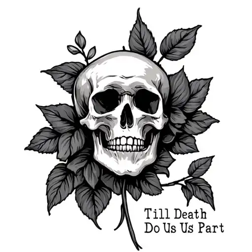Till Death Do Us Part tattoo design idea