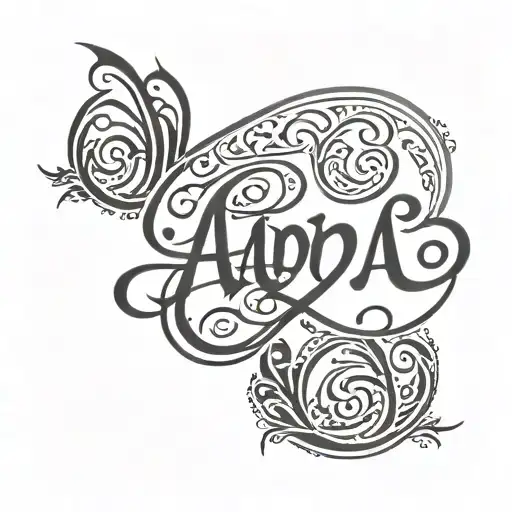 धैर्य name tattoo hindi calligraphy style tattoo design idea