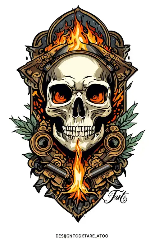 mining inspierd tatto design tattoo design idea