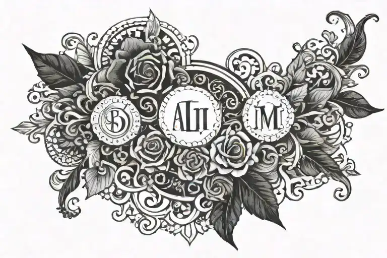 Latin words tattoo design idea