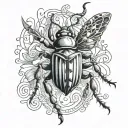 wander bug tattoo design idea