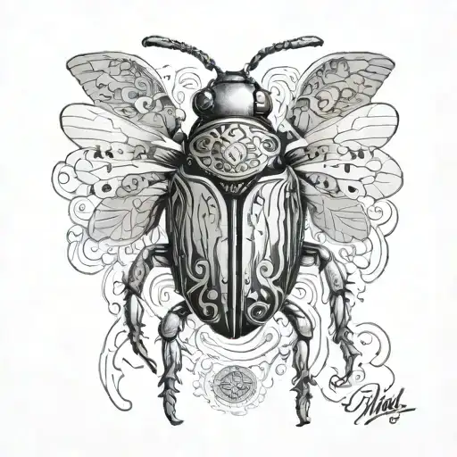 wander bug tattoo design idea