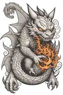 gengar yakuza sleeve tattoo dragon tattoo design idea