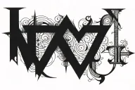 Roman numerals 11 11 tattoo design idea