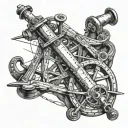 Sextant tattoo design idea