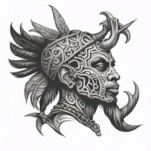 Haitian voodoo tattoo design idea