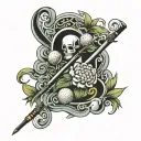 Vice golf tattoo design idea