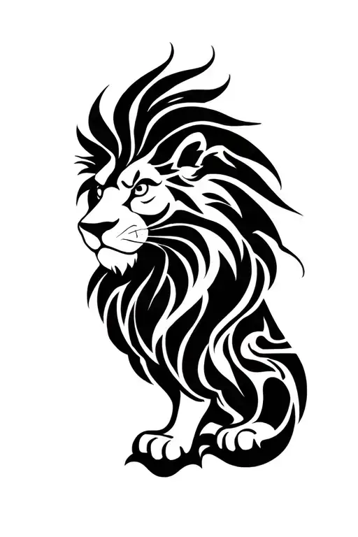 Lion king tattoo design idea
