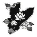 lotus and buddha tattoo design idea