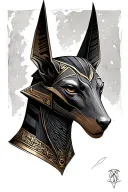 Anubis, time passing was turbulant but we tattoo design idea