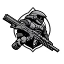 helldivers logo tattoo design idea