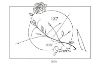 birth year tattoo design idea
