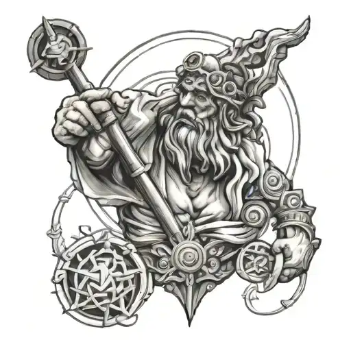 Hephaestus tattoo design idea
