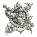 Hephaestus tattoo design idea