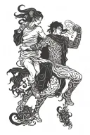 The moment people come to know love, they run the risk of carrying hate tattoo design idea