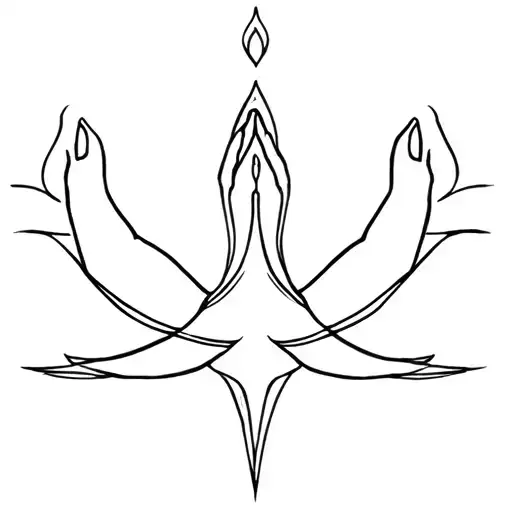yoni mudra tattoo design idea